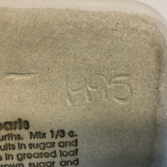 Neher "Clay In Motion" vintage Pottery Apple Design Loaf Baking Dish Recipe 1995 - Picture 5 of 10